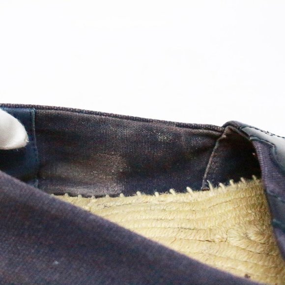 TORY BURCH #41505 Navy Lonnie Canvas Flat Espadrilles (US 8 EU 38) - Picture 5 of 9